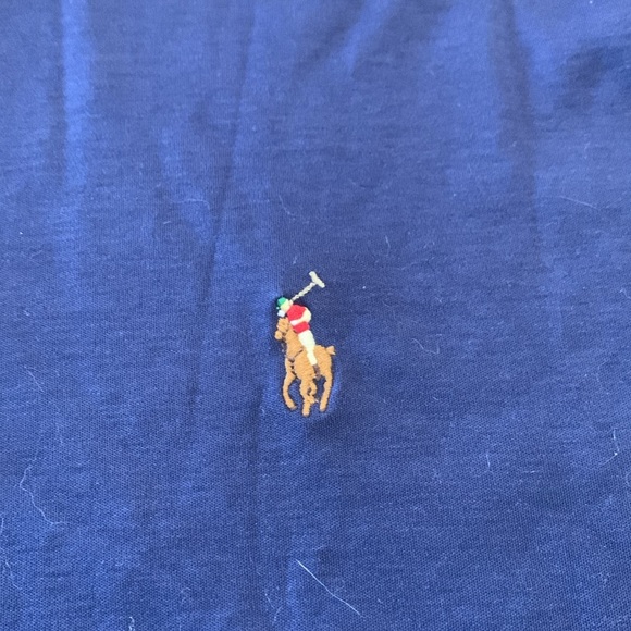 Polo by Ralph Lauren Men's Blue Polo Shirt - Picture 3 of 3